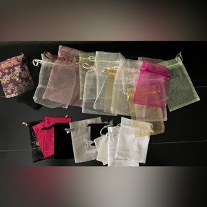 Drawstring pouch/bags. Jewelry/wedding.